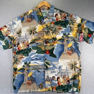 Vintage Reyn Spooner Hawaiian Shirt Mens XL Tropical Island Vacation Button Up